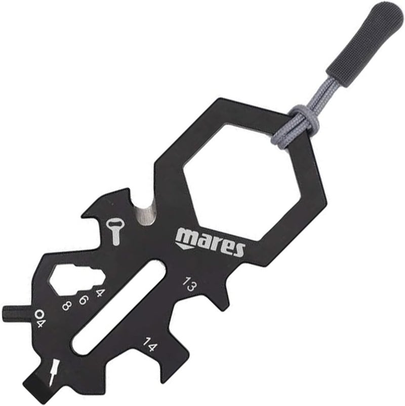 Mares أداة سمارتى ميني متعددة الاستخدامات - مفتاح ألين 4 مم، فتاحة زجاجات، مفك براغي ومجموعة متنوعة من المفاتيح للغوص - Image 2